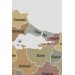 Türkiye Haritası Kanvas Tablo Eğitici Ve Öretici Dekoratif Tablo Tablo 3134 Karışık 125 X 70
