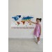 Ülke Bayrak Lı Eğitici Başkent Detaylı Atlası Dekoratif Dünya Haritası Duvar Sticker  Karışık 