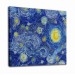 Van Gogh Yıldızlı Gece Dekoratif Kanvas Tablo 1229 Karışık 90 X 90