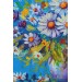 Vazodaki Çiçekler Yağlıboya Görünüm Dekoratif Kanvas Duvar Tablosu Karışık 125 X 70