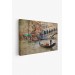Venedik Kanalları Yağlıboya Çalışması Dekoratif Kanvas Duvar Tablosu Karışık 125 X 70