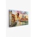 Venedik Te Kanala Bakan Kız Yağlıboya Görünüm Dekoratif Kanvas Duvar Tablosu Karışık 150 X 85