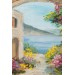 Yaz Manzarası Yağlıboya Görünüm Dekoratif Kanvas Duvar Tablosu Karışık 125 X 70