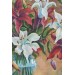 Zambak Çiçekleri Yağlıboya Görünüm Dekoratif Kanvas Duvar Tablosu Karışık 125 X 70