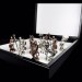 Metal Mitolojik Büyük Boy Satranç Seti - 36X36 Cm Sandıklı Satranç Tahtası