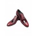 Cengiz İnler Bağcıklı Kesik Burun İşlemeli Rugan Damatlık Klasik Erkek Ayakkabı