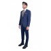 Cengiz İnler Dik Çizgili Kombin Tek Düğme 6 Drop Yelekli Slim Fit Erkek Takım Elbise
