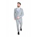 Cengiz İnler Erkek Slim Fit Kırlangıç Yaka Kum Desen Çift  Düğme Erkek Takım Elbise