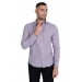Cengiz İnler Kazayağı Yaka Düğmeli Slimfit Erkek Gömlek