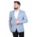 Cengiz İnler Kırlangıç Yaka Çift Düğme Ekose Slim Fit Erkek Ceket