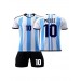 Arjantin Milli Takım 2022/2023 Dünya Kupası Messi 10 Çocuk Forma Ve Şort Takımı