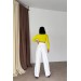 Neşeli Butik Kadın Atlas Kumaş Cırtlı Palazzo Pantolon Gts029 
