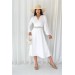 Neşeli Butik Kadın Güpür Detaylı Mezuniyet Elbisesi Kklf11 - Beyaz 