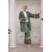 Neşeli Butik Kadın Ithal Kumaş Tesettür Kimono Takım Sms020 - Yeşil 