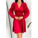 Neşeli Butik Kadın Ithal Kumaş Vatkalı Kadife Elbise Kklf70 