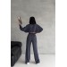 Neşeli Butik Kadın Likralı Yazlık Kumaş Çımalı Eşofman Takımı Nbg001 