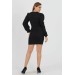 Neşeli Butik Kadın Omuz Ve Göğüs Detaylı Yeni Sezon Mini Elbise Mstx02 