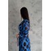 Neşeli Butik Kadın Vatkalı Puantiye Desenli Midi Şifon Elbise Nbk2075 
