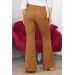 Neşeli Butik Kadın Yüksek Bel Ispanyol Paça Likralı Kumaş Pantolon Qns018 