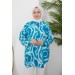 Batik Desen Tunik-İndigo