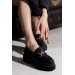 Kroko Desen Ayakkabı-Siyah