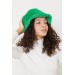 Peluş Bucket Şapka-Yeşil