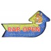 Bar Open Temalı Ledli Bar Tabelası Pano Vintage Led Ampülü