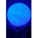 Dekoratif 3D Standlı Ay Gece Lambası Başucu Lambası 5 Renk Büyük Boy