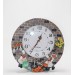 Duvara Asmalı Aşcı Tasarımlı Polyester Saat Alk1540