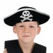 Parti Aksesuar Gümüş Şeritli Çocuk Boy Yayvan Korsan Şapkası