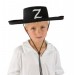 Parti Aksesuar Z Logolu Çocuk Boy Bağcıklı Zorro Şapkası