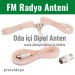Irenis Fm Radyo Anteni Erkek/Dişi (Tuner, Müzik Sistemi İçin)