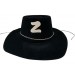 Parti Plastik Üzeri Nubuk Kaplama Z Logolu Zorro Şapkası