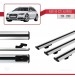 Audi A6 (C7) Allroad 2011-2018 Arası Ile Uyumlu Basic Model Ara Atkı Tavan Barı Gri̇ 3 Adet