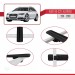 Audi A6 (C7) Allroad 2011-2018 Arası Ile Uyumlu Basic Model Ara Atkı Tavan Barı Si̇yah 3 Adet