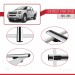 Chevrolet D-Max (Rt50) 2012-2015 Arası Ile Uyumlu Basic Model Ara Atkı Tavan Barı Gri̇ 3 Adet