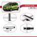 Chevrolet Spark 2009-2014 Arası Ile Uyumlu Basic Model Ara Atkı Tavan Barı Gri̇ 3 Adet