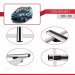 Citroen Berlingo 2008-2018 Arası Ile Uyumlu Basic Model Ara Atkı Tavan Barı Gri̇ 3 Adet