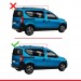 Dacia Dokker 2012 Ve Sonrası Ile Uyumlu Basic Model Ara Atkı Tavan Barı Si̇yah 3 Adet