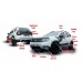 Dacia Duster Uyumlu -2018 Kapı Kaplama Dodik Seti - Duster Dodik 12 Parça Set