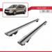 Dacia Lodgy 2012-2022 Arası Ile Uyumlu Hook Model Anahtar Kilitli Ara Atkı Tavan Barı Gri̇