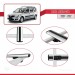 Dacia Logan Mcv 2007-2012 Arası Ile Uyumlu Basic Model Ara Atkı Tavan Barı Gri̇ 3 Adet