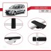 Dacia Logan Mcv 2007-2012 Arası Ile Uyumlu Basic Model Ara Atkı Tavan Barı Si̇yah 3 Adet
