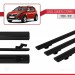 Dacia Sandero Stepway 2008-2012 Arası Ile Uyumlu Basic Model Ara Atkı Tavan Barı Si̇yah 3 Adet