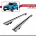 Dacia Sandero Stepway 2012-2020 Arası Ile Uyumlu Hook Model Anahtar Kilitli Ara Atkı Tavan Barı Gri̇