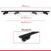 Dacia Sandero Stepway 2012-2020 Arası Ile Uyumlu Hook Model Anahtar Kilitli Ara Atkı Tavan Barı Si̇yah
