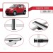 Daihatsu Terios 2006-2017 Arası Ile Uyumlu Basic Model Ara Atkı Tavan Barı Gri̇ 3 Adet