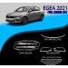 Fiat Egea Uyumlu 2021 Krom Set (Cam Çerçeve.-Ön Tampon Çıt.-Sis Çerçevesi) Parça