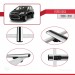 Ford Kuga 2008-2013 Arası Ile Uyumlu Basic Model Ara Atkı Tavan Barı Gri̇ 3 Adet