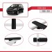 Ford Kuga 2008-2013 Arası Ile Uyumlu Basic Model Ara Atkı Tavan Barı Si̇yah 3 Adet